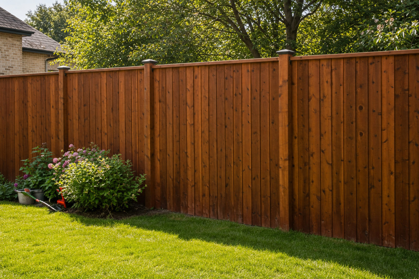 Wood and privacy fence installation